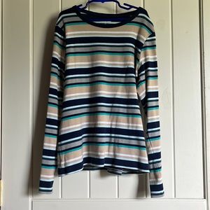 Long sleeve stripped shirt. Multicolor barely worn